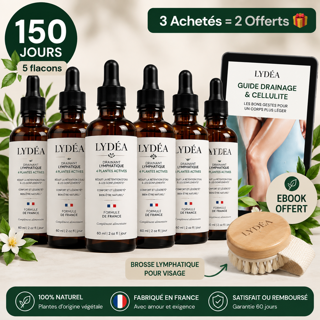 LYDEA — Pack 5 flacons (150 jours)