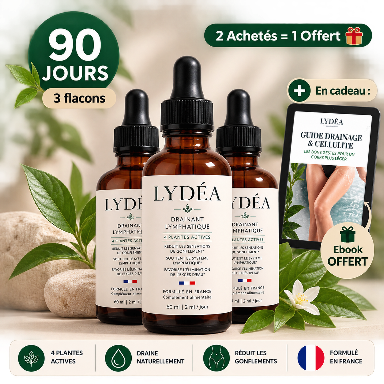 LYDEA — Pack 3 flacons (90 jours)